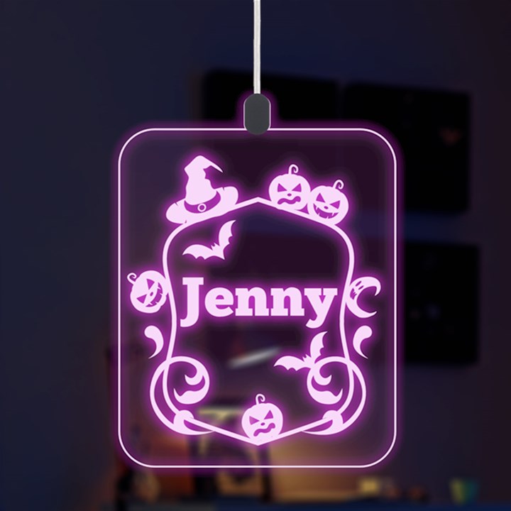 Halloween Frame LED Acrylic Ornament