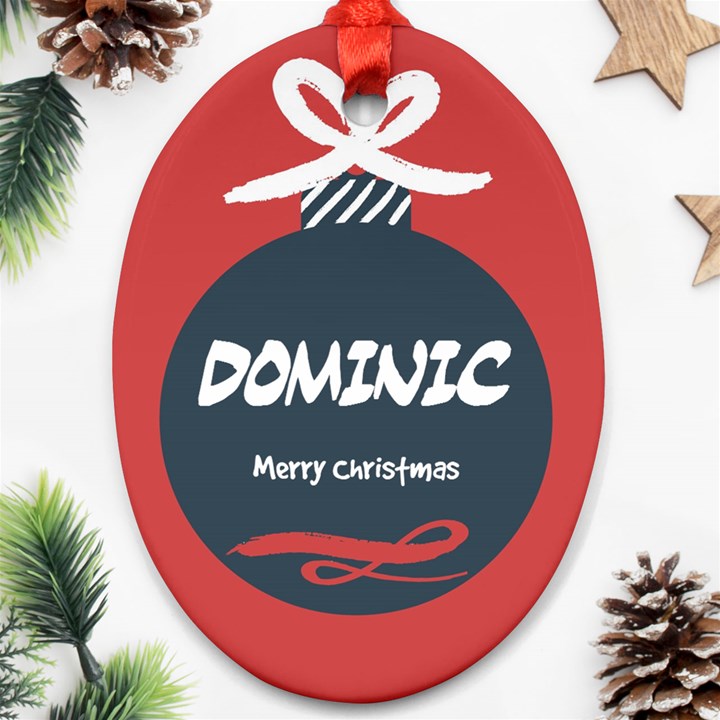 Christmas Ornament (Oval)