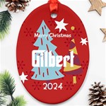 Christmas Ornament (Oval) Front
