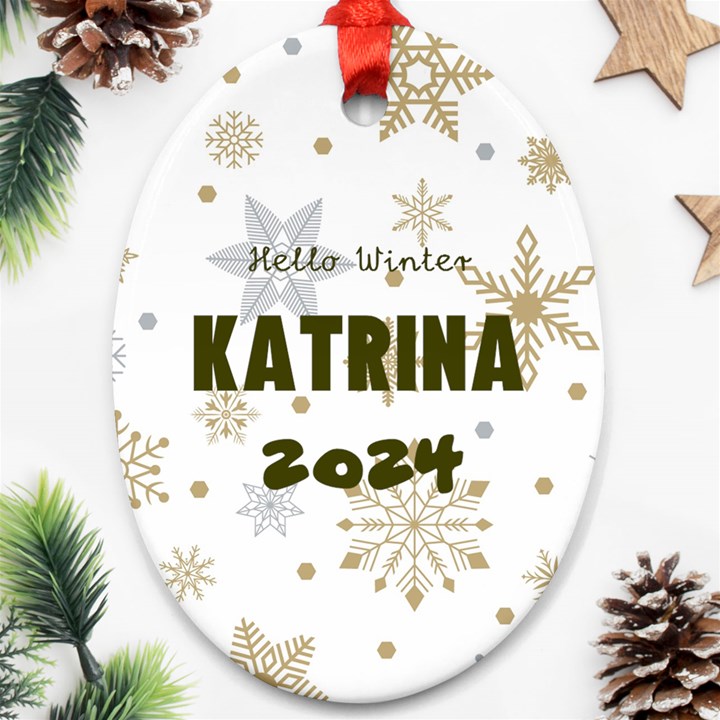 Christmas Ornament (Oval)