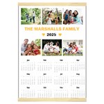 Personalized Family Calendar Canvas Yearly Calendar 16  x 22  Front - Jan 2025