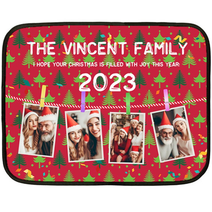 Xmas photo blanket Fleece Blanket (Mini)