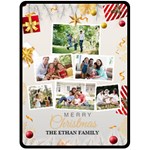 Christmas Tree Family Photo Large Blanket Fleece Blanket (Large) 80 x60  Blanket Front