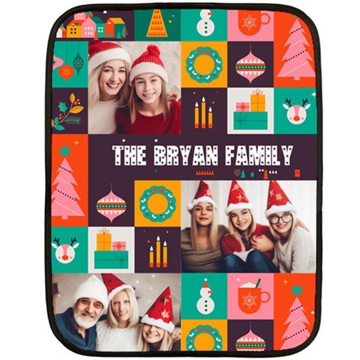 xmas photo blanket Fleece Blanket (Mini)