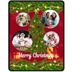 Christmas Tree Photo Medium Blanket Fleece Blanket (Medium) 60 x50  Blanket Front