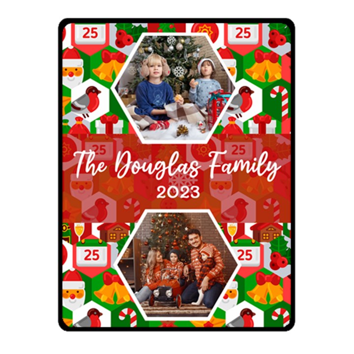 Christmas Photo Small Blanket Fleece Blanket (Small)
