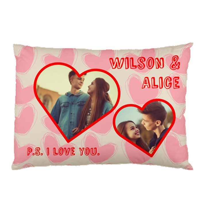 heart frame fillow Pillow Case