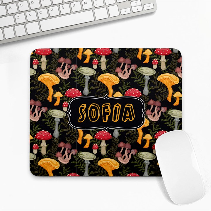 Mushroom Name Mousepad Collage Mousepad