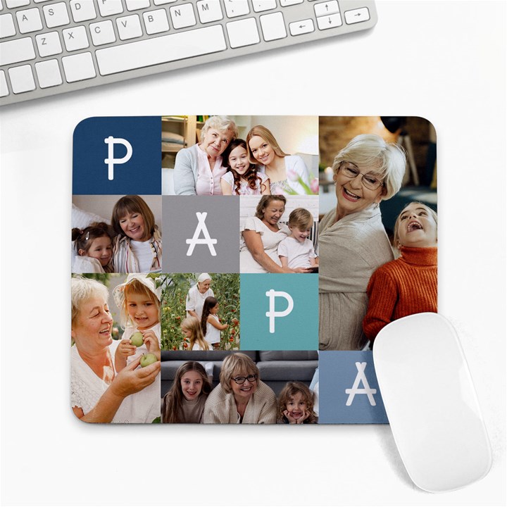 Papa Photo Mousepad Collage Mousepad