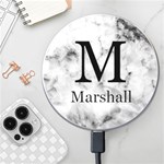 Personalized Initial Name Wireless Fast Charger Wireless Fast Charger(White) Front