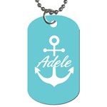 Anchor Name Dog Tag Dog Tag (One Side) Front