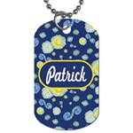 Starry Night Name Dog Tag Dog Tag (One Side) Front