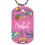 Retro Illustration Dog Tag Dog Tag (One Side) Front