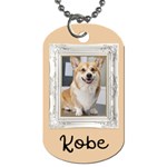 Photo Name Dog Tag Dog Tag (One Side) Front