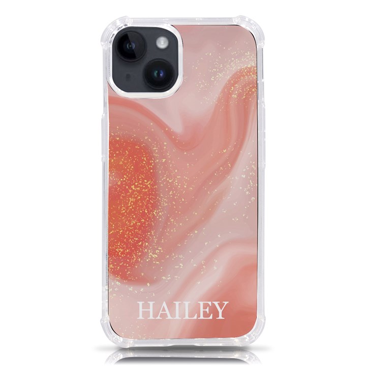 Personalized Marble Name Phone Case iPhone 14 TPU UV Print Case