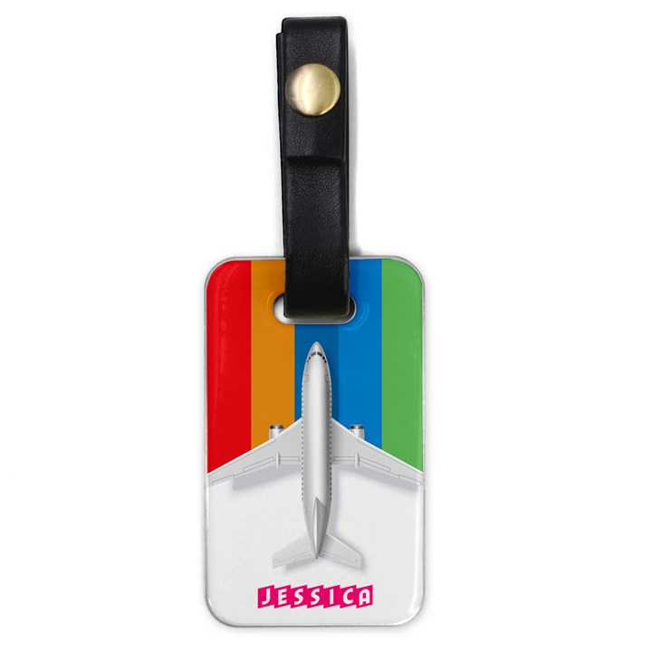 Plane Graphic Luggage Tag (one side)