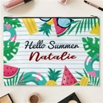 Personalized Summer Tropical Name Cosmetic Bag Cosmetic Bag (XXXL) Back