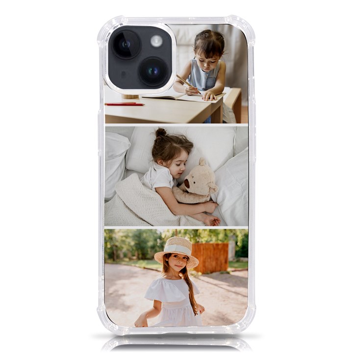 Personalized 3 Photo Phone Case iPhone 14 TPU UV Print Case
