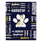 Personalized Pet Illustration Two Sides Premium Plush Fleece Blanket Two Sides Premium Plush Fleece Blanket (Large) 80 x60  Blanket Front