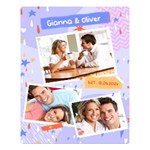 Personalized Couple Photo Name Large Blanket Two Sides Premium Plush Fleece Blanket (Large) 80 x60  Blanket Front