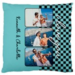 Personalized Photo Grid Standard Premium Plush Fleece Cushion Case (Two Sides) Front