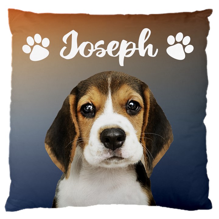 Personalized Dog Photo Name Cushion 16  Baby Flannel Cushion Case (Two Sides)