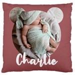 Personalized Name Photo Kids Baby Gift 16  Baby Flannel Cushion Case (Two Sides) Back