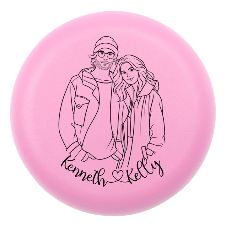 Personalized Name Lover Line Art Hand Draw Style Dento Box with Mirror