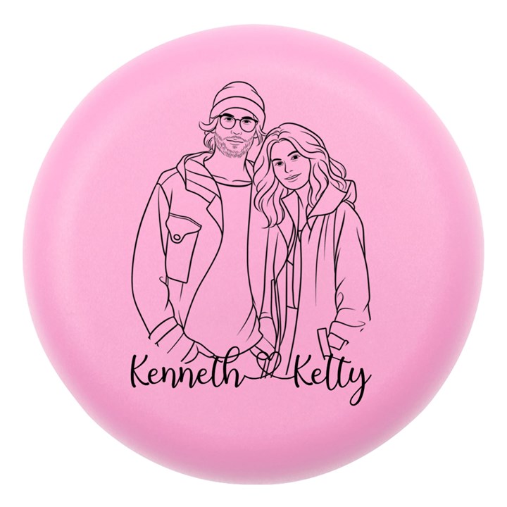 Personalized Name Lover Line Art Hand Draw Style Dento Box with Mirror