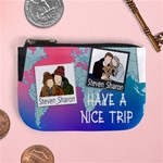 Personalized Trip Photo Illustration Mini Coin Purse Mini Coin Purse Front