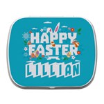 Personalized Easter Name Small Metal Box Small Metal Box (White) Front