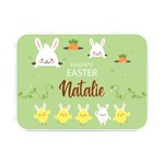 Personalized Easter Name Flip Top Metal Box Flip Top Metal Box (Silver)   Front