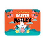 Personalized Easter Name Flip Top Metal Box Flip Top Metal Box (Silver)   Front
