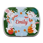 Personalized Easter Name Small Metal Box Small Metal Box (White) Front