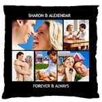 Personalized 5 Photo Name and Text Large Cushion 16  Baby Flannel Cushion Case (Two Sides) Front