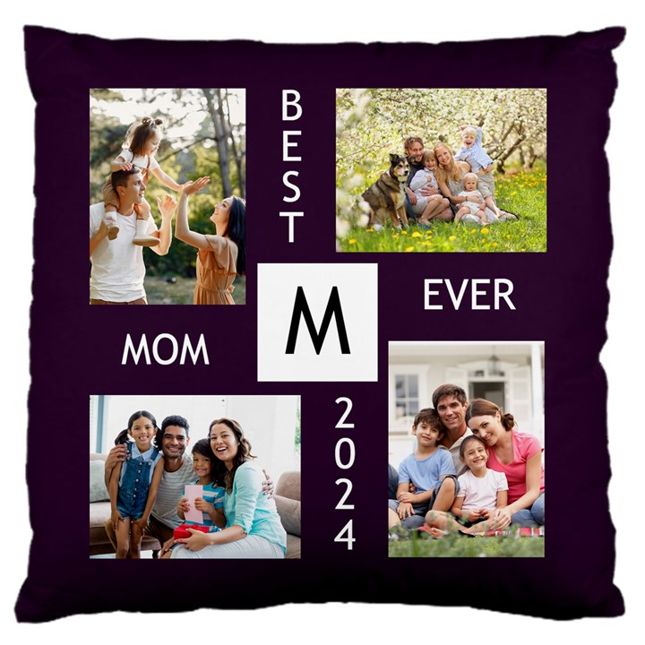 Personalized Best Ever Initial Flannel Cushion 16  Baby Flannel Cushion Case (Two Sides)