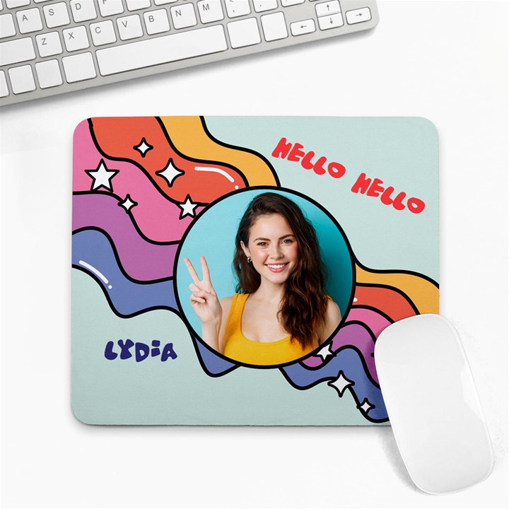 Rainbow graphic photo Mousepad  Collage Mousepad