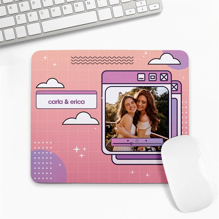 Website style photo frame Mousepad Collage Mousepad