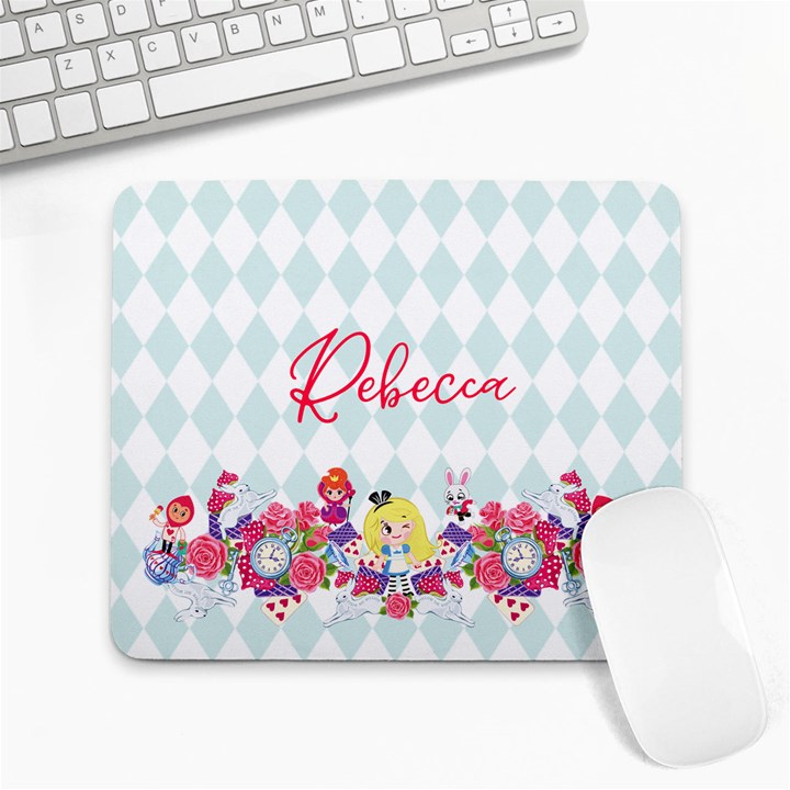 Alice in Wonderland Personalized Name Mousepad Collage Mousepad
