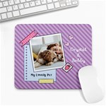 Memo style Personalized Photo Name Mousepad Collage Mousepad 9.25 x7.75  Mousepad - 1