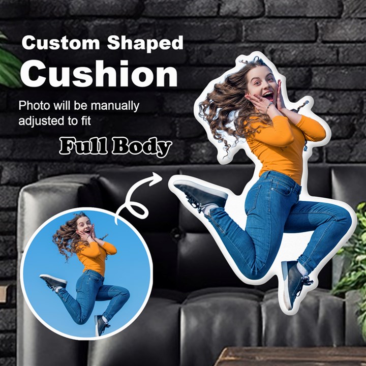 Personalized Photo Custom Shaped Cushion Cut To Shape Cushion Case