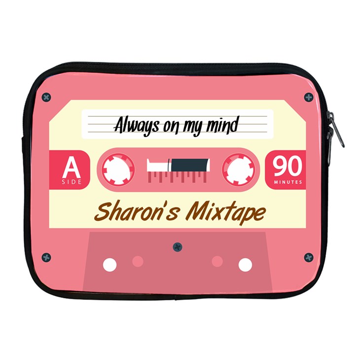 Personalized Cassette Tape Name iPad Zipper Case Apple iPad Zipper Case