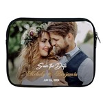 Personalized Save the Date Wedding Couple Photo Name iPad Zipper Case Apple iPad Zipper Case Front