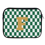 Personalized Checkered Initial iPad Zipper Case Apple iPad Zipper Case Front