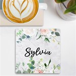 Personalized Name Floral UV Print Square Tile Coaster UV Print Square Tile Coaster  Front