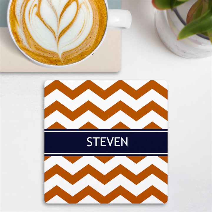 Personalized Monogram Name Any Text UV Print Square Tile Coaster UV Print Square Tile Coaster 