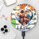 Personalized Paint Name Photo Wireless Fast Charger Wireless Fast Charger(White) Front
