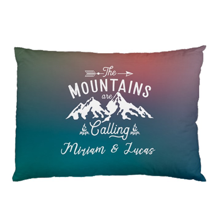 Personalized The Mountain are Calling Name Pillow Case Pillow Case