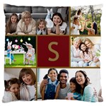 Personalized Initial 6 Photo Large Cushion Case Large Cushion Case (One Side) Front