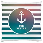 Personalized Anhor Family Name Large Cushion Case Large Cushion Case (One Side) Front